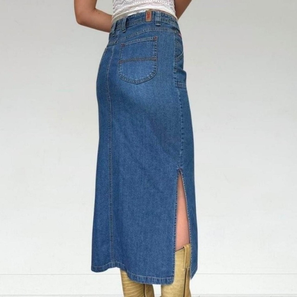 Union Bay Denim Midi/Maxi Skirt Size S - Picture 4 of 5